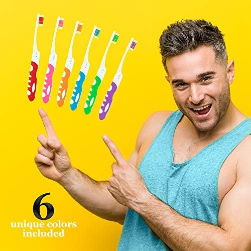 Portable Folding Toothbrush Kit - Built-in Cover, Collapsible, Multi-color (6 Pack Soft-Multicolor) - Image 7