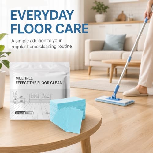 Multi Surface Floor Cleaning Tablets, 100 Piece Floor Cleaning Tablets Multi Surface Cleaner, Multiple Effect the Floors Clean, Concentrated Cleaner for Hardwood, Tile, Laminate and More (1 Pack) - Image 4