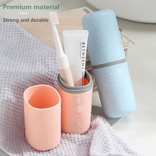 Toothbrush Travel Case, Multifunctional Dustproof Toothbrush Cover, Portable Toothbrush Holder,Suitable for Business Camping Travel or Daily Use(Blue) - Image 2