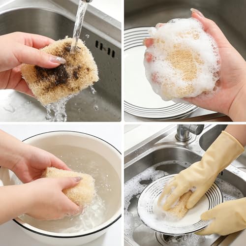 10Pcs Kitchen Sponges - Natural, Reusable and Eco-Friendly - Image 5