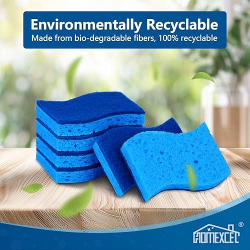 HOMEXCEL Sponges Kitchen 48 Pack, Non Scratch Scrub Dish Sponge for Dishes - Image 7