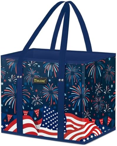 BALEINE 1PK Reusable Grocery Bags, Heavy Duty Shopping Tote Bag by BALEINE