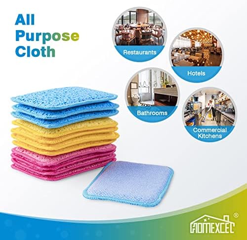 HOMEXCEL 12PK Scrub&Wipe Cloths, Dual-Sided Non-Scratch Sponges for Kitchen - Image 6