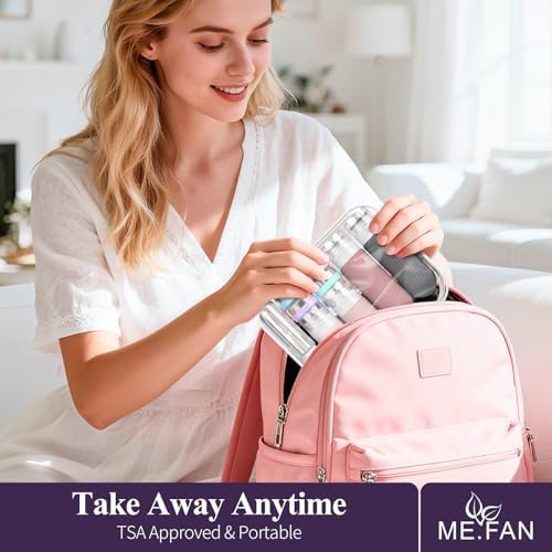 ME.FAN Travel Bottles for Toiletries,18 Pack Silicone Portable Size Bottle, TSA Approved Refillable Cosmetic Container Kits for Conditioner, Shampoo, Lotion,Face Cream - Pink - Image 7