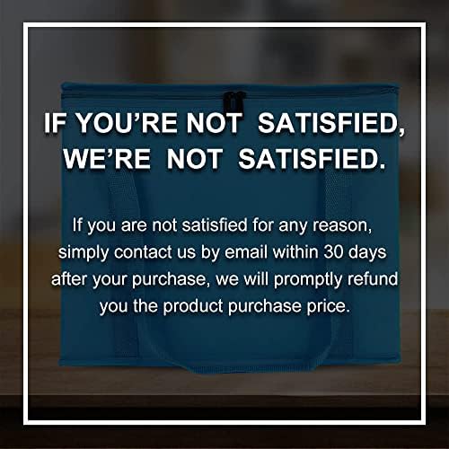 Bodaon 1-Pack Insulated Reusable Grocery Shopping Bags, X-Large Picnic Cooler Bag with Top Cold, Blue - Image 6