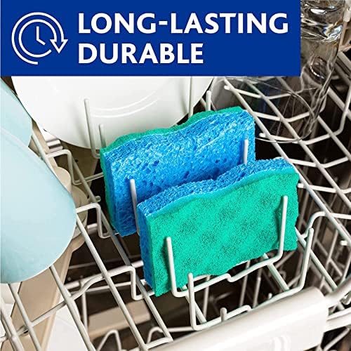 O-Cedar Scrunge Multi-Use Scrub Sponge (Pack of 6) Non-Scratch, Odor-Resistant, All-Purpose Scrubbing Sponge Safely Cleans All Hard Surfaces in Kitchen and Bathroom - Image 5