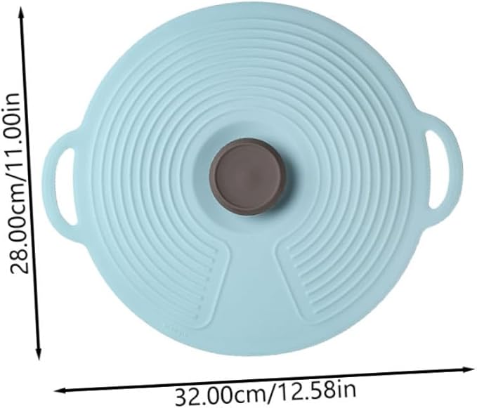 VILLCASE Flexible Silicone Seal Pot Lid Large Nordic Green Microwave Bowl Cover for Food Fresh Keeping Heat-resistant Anti-scalding Reusable Silicone Storage Cover