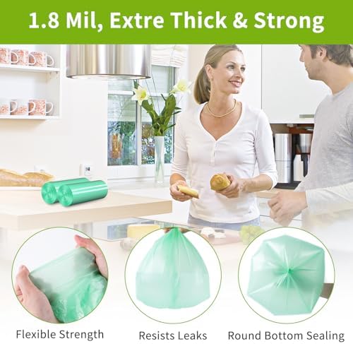 13 Gallon Tall Kitchen Trash Bags - Heavy Duty Leak-Resistant - 80 Count - Image 2