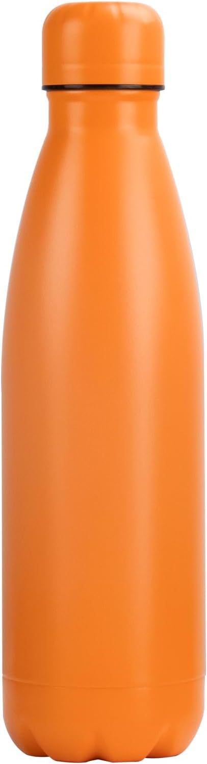 OWS 17oz Insulated Water Bottles Bulk 1/2/4 Pack, Metal Sports Water Bottles, Double Wall Vacuum BPA-Free Flask for School, Sports(rose gold 1pc)