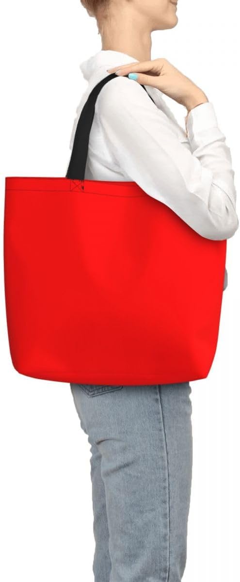Custom Large Black Tote Bag With Pocket Extra Large Reusable Grocery Bags