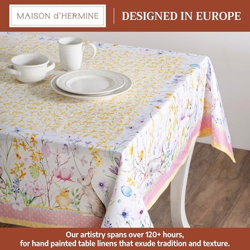 Maison d' Hermine Table Cloth Square Table Reusable 100% Cotton 54"x54" - Image 2