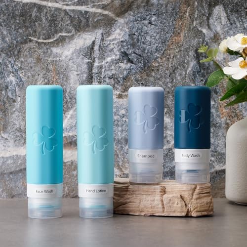 INSFIT 23 Pack Travel Bottles for Toiletries, TSA Approved Silicone Travel Size Toiletries with Toiletry Bag, BPA Free Leak Proof Refillable Travel Essentials for Liquids Shampoo Conditioner Lotion - Image 5