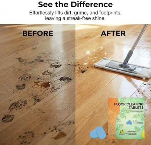 12pcs Floor Cleaning Solution Tablet, 2026 New Deep Cleans for Multiple Hard Floors, Tile and Vinyl Floors, Fresh Lemon Scent, Compatible with Robot Mops & Wet/Dry Vacuums (1) - Image 2