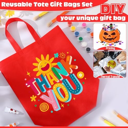 Windyun Reusable Grocery Bags Non Woven with Handles - Image 6