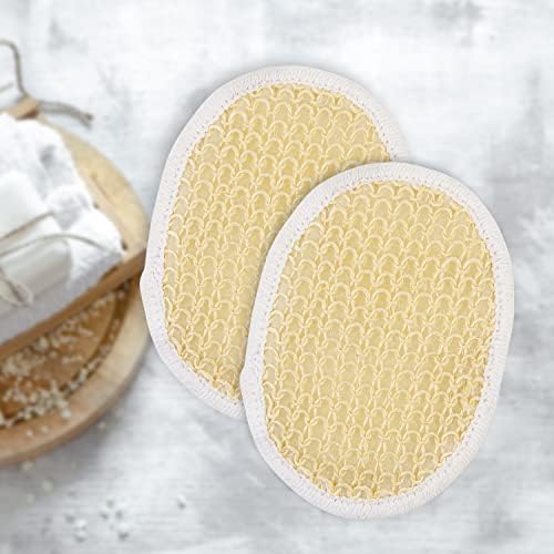 JAIRESTONE Sisal Loofah Exfoliating Pad, Natural Bath Scrubber, 2 Pack - Image 6
