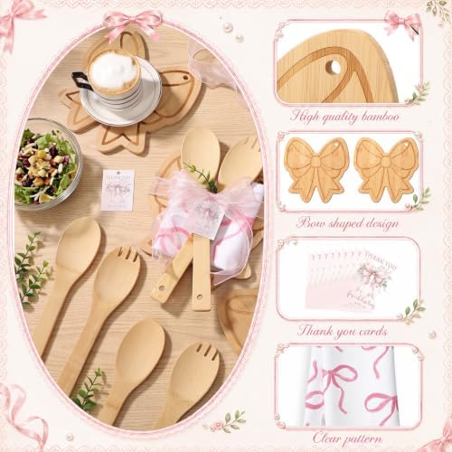 Geelin 31 Pcs Bow Party Kitchen Gifts Sets, Cutting Board Towels - Image 3
