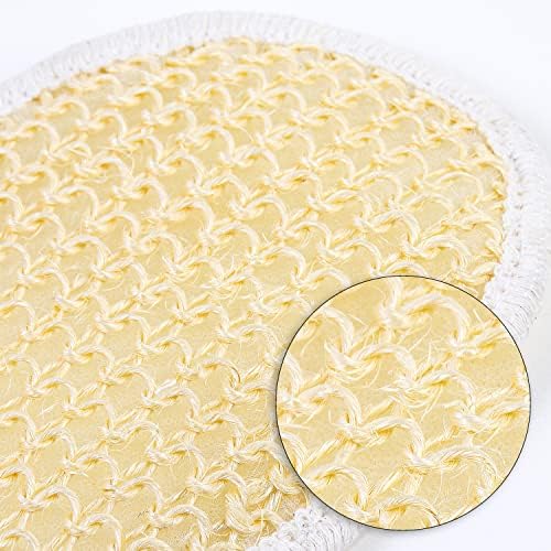 JAIRESTONE Sisal Loofah Exfoliating Pad, Natural Bath Scrubber, 2 Pack - Image 2