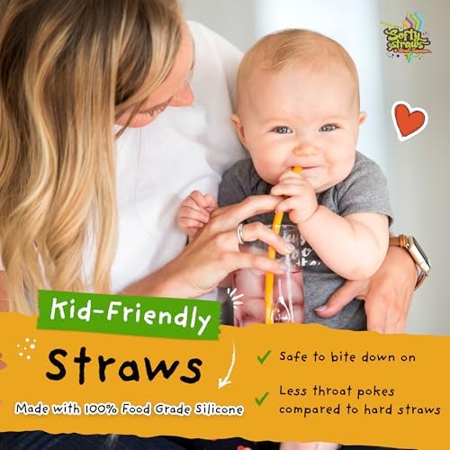 Silicone Straws - Slender Size BPA Free Non-Rubber Silicon Reusable Drinking Straws for Stainless Steel 20 oz Yeti Tumbler - Flexible, Chewy, Bendy & Safe for Kids/Toddlers - Image 4