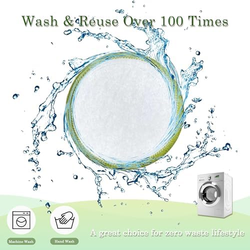 Chloven Reusable Cotton Rounds 30 Pack Washable Bamboo Makeup Remover Pads - Image 3