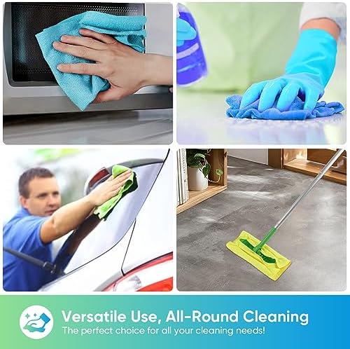 HOMEXCEL Microfiber Cleaning Cloth 400 PK, Towels for Cars, Shop Rags - Image 5