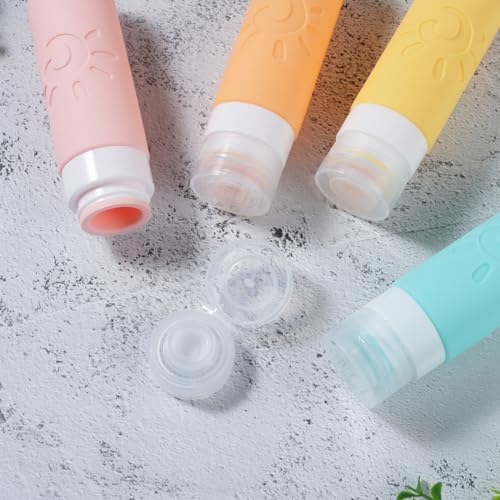 Zafit Travel Bottles - TSA Approved 3oz Leak Proof Containers for Toiletries (Multicolored) - Image 3