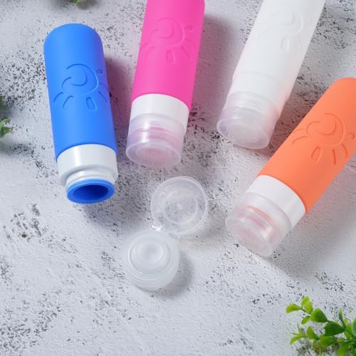 Zafit Travel Bottles for Toiletries, TSA Approved Travel Containers 3oz Leak Proof Travel Tubs Refillable Liquid Travel Accessories for Shampoo Conditioner Lotion Body Wash(Multicolored D) - Image 3