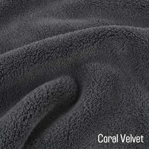 SINLAND Absorbent Coral Velvet Washcloth Ultra Soft Microfiber Face Towels 12 x 12 inch Multi-Purpose Face Cloths for Household and Sport - Image 4