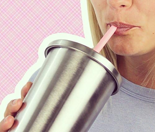 10.5” Reusable Silicone Straws + Cleaner - Long Length Replacement Straws for Tumblers Acrylic,Yeti, rTic, Starbucks, Ozark - BPA Free Slim Drinking - Image 3