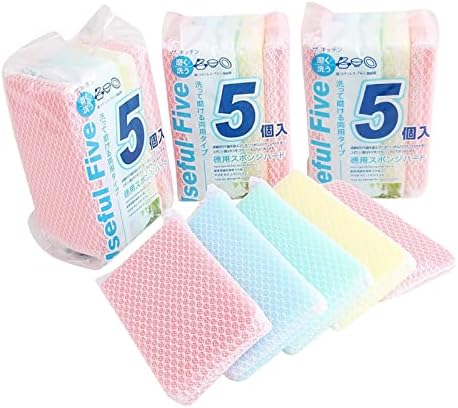 Sponge Kitchen Dishwashing Sponge, Mesh Net Scouring Pad (Pack of 15) - Image 2