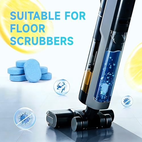 New 24 pcs Floor Cleaner Tablets Hard Floor Cleaner Tablets Pre-Measured Dissolvable Cleaning Solution for Multiple Hard Floors, Tile, Vinyl, Hardwood, Compatible with Robot Mops & Wet/Dry Vacuums - Image 3