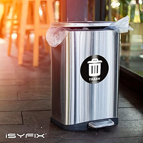 iSYFIX Trash Can Stickers Signs, 6 Pack, 5 inch - Image 5