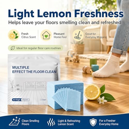 Floor Cleaning Tablets, 100 PCS Concentrated Dissolvable Multi-Effect Floor Cleaner Sheets, Portable Mopping Solution for Tile, Hardwood, Laminate & Marble Multi-Surface Cleaning (Yellow) - Image 3