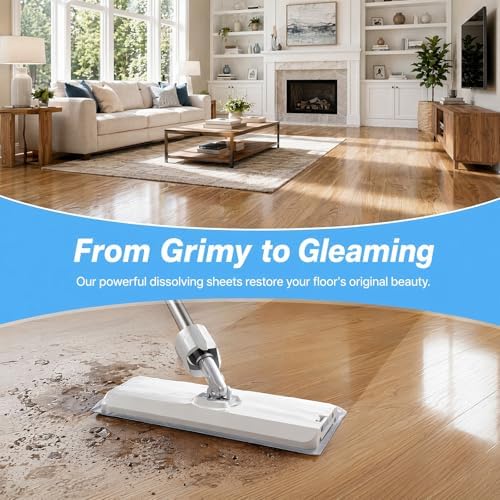 Floor Cleaner Sheets for Mopping, 100 Piece Floor Cleaning Tablets, Water-Soluble Deep Cleaning Formula, Multi Effect Suitable for All Floor Surfaces (Lavender — Purple) - Image 6