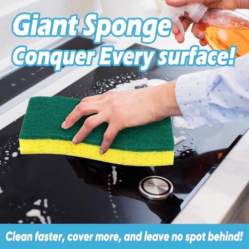 AIDEA XL Scrub Sponges Kitchen 24Count, Heavy Duty Sponges for Dishes - Image 4