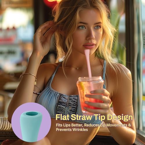 NiHome 6PCS Silicone Anti-Wrinkle Straws Fit for Stanley 40oz 30oz Tumblers - Image 5
