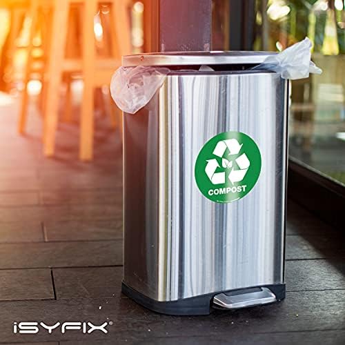 iSYFIX Compost Sticker for Trash Can Bins, 6 Pack, 5 inch - Image 5