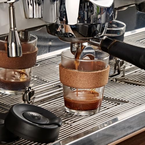 KeepCup Brew Cork, Reusable Glass Tumbler with Natural Cork, Tall Coffee Cup 12oz / 340ml - Frappe - Image 4