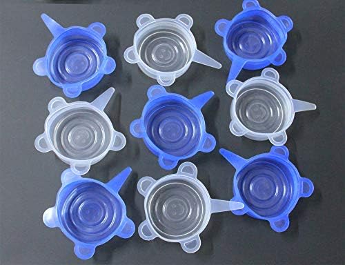 COMTIM Pet Food Can Lids, Silicone Stretch Can Lids Covers for Dog Cat Food, Reusable Expandable Universal Size Fit Most Cans and Jars, 9 PACK by COMTIM