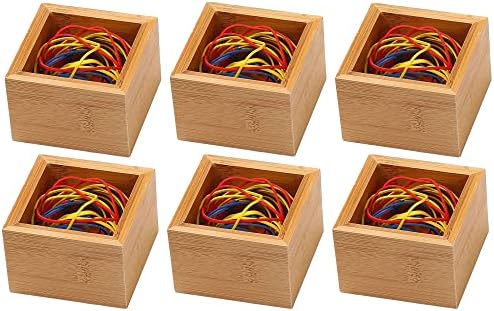 YBM Home Bamboo Drawer Organizer Storage Box for Kitchen Drawer, Junk Drawer, Office, Bedroom, Children Room, Craft, Sewing, and Bathroom, 6 Pack 3x3x2 inch - Image 2
