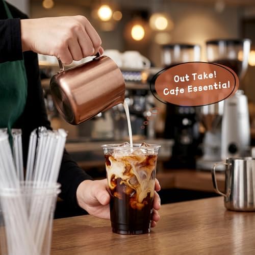 VITEVER [100 Sets - 16oz] Clear Plastic Cups with Lids and Straws, Disposable Iced Coffee Cups for Smoothie, Milkshake, Cold Drinks - BPA free - Image 6