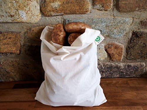 Reusable Bulk Bin Bags for Bulk Foods - Reusable Cloth Kitchen Bags for Dry Goods - 100% Organic Cotton Muslin Sacks for Produce, Home Storage and Toys (3 Large, 3 X-Large) - Image 3