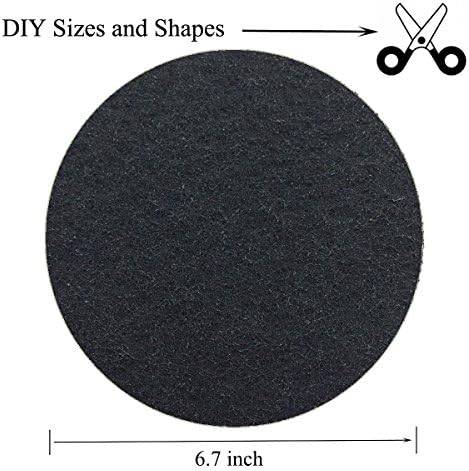 6.7inch Charcoal Filters for Kitchen Compost Bin Pail Replacement Filter Countertop Home Bucket Refill Sets, Round - Image 6
