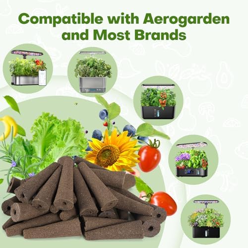 Ahopegarden 86PCS Hydroponic Pods Kit: Grow Anything Herb Kits with 600ml A&B Plant Food, 40 Grow Sponges, 40 Labels, 1 Tweezer - Hydroponics Supplies for Aerogarden&Most Brand Herb Garden - Image 2
