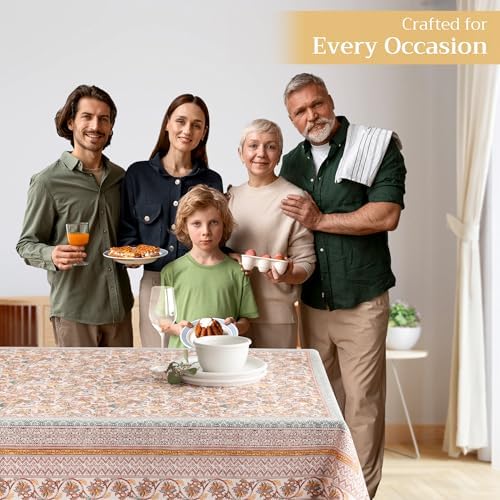 Maison d' Hermine Table Cloth Rectangle Table Reusable 100% Cotton 60"x90" - Image 5