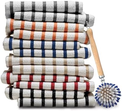 HIC Kitchen Dish Washing Vegetable Scrub Brush, Non-Scratch Nylon Bristles, Set of 2 - Image 2