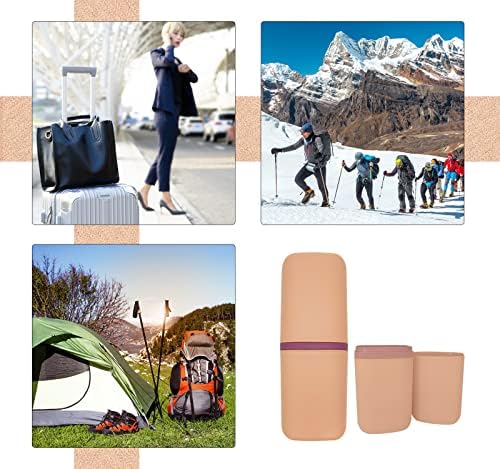 SietDESEO Travel Toothbrush Holder, Toothbrush Travel Case Portable Toothbrush Travel Container Travel Toothbrush & Toothpaste Holder for Camping School Business Trip Bathroom - Image 6