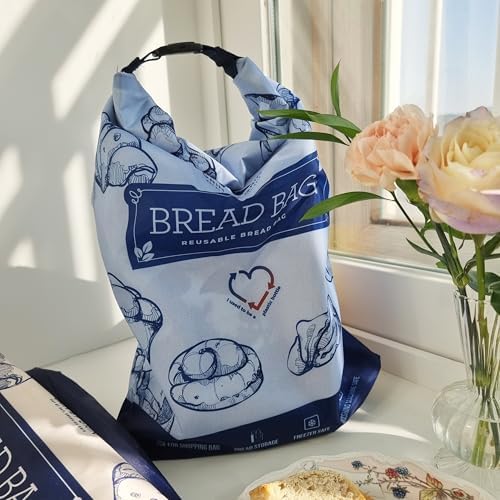 GRIN BY GRIN Bread Bags 2 Pack Reusable Zipper Bags Extra Large - Image 2