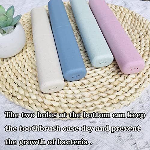 4 Pack Toothbrush Travel Case Portable Travel Toothbrush Holder Breathable Toothbrush Travel Containers for School Business Camping Travel Toothbrush Case - Image 6