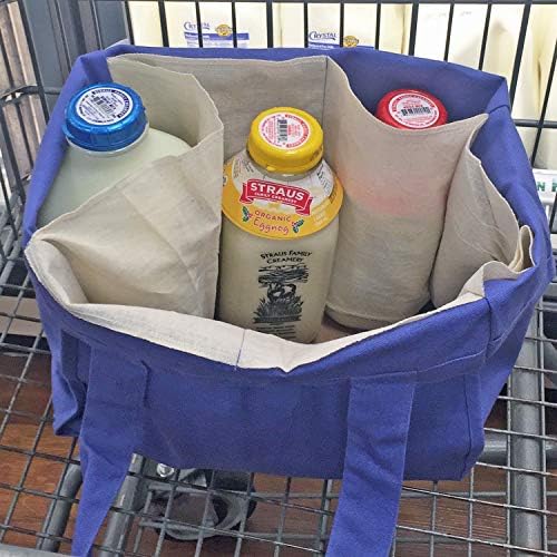 Simple Ecology Reusable Grocery Shopping 8 Bag Gift or Starter Set, Washable, Durable, Organic Cotton, Natural with Black - Image 4