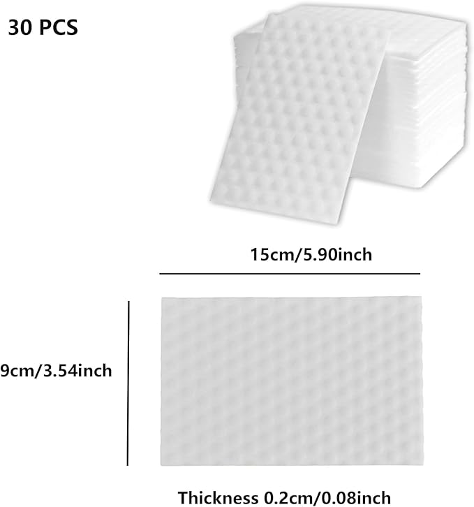 30PCS Sheets White Melamine Cleaning Sponge for Kitchen Shoe Furniture Bathroom Shower Cleaner(30PCS Sheets)